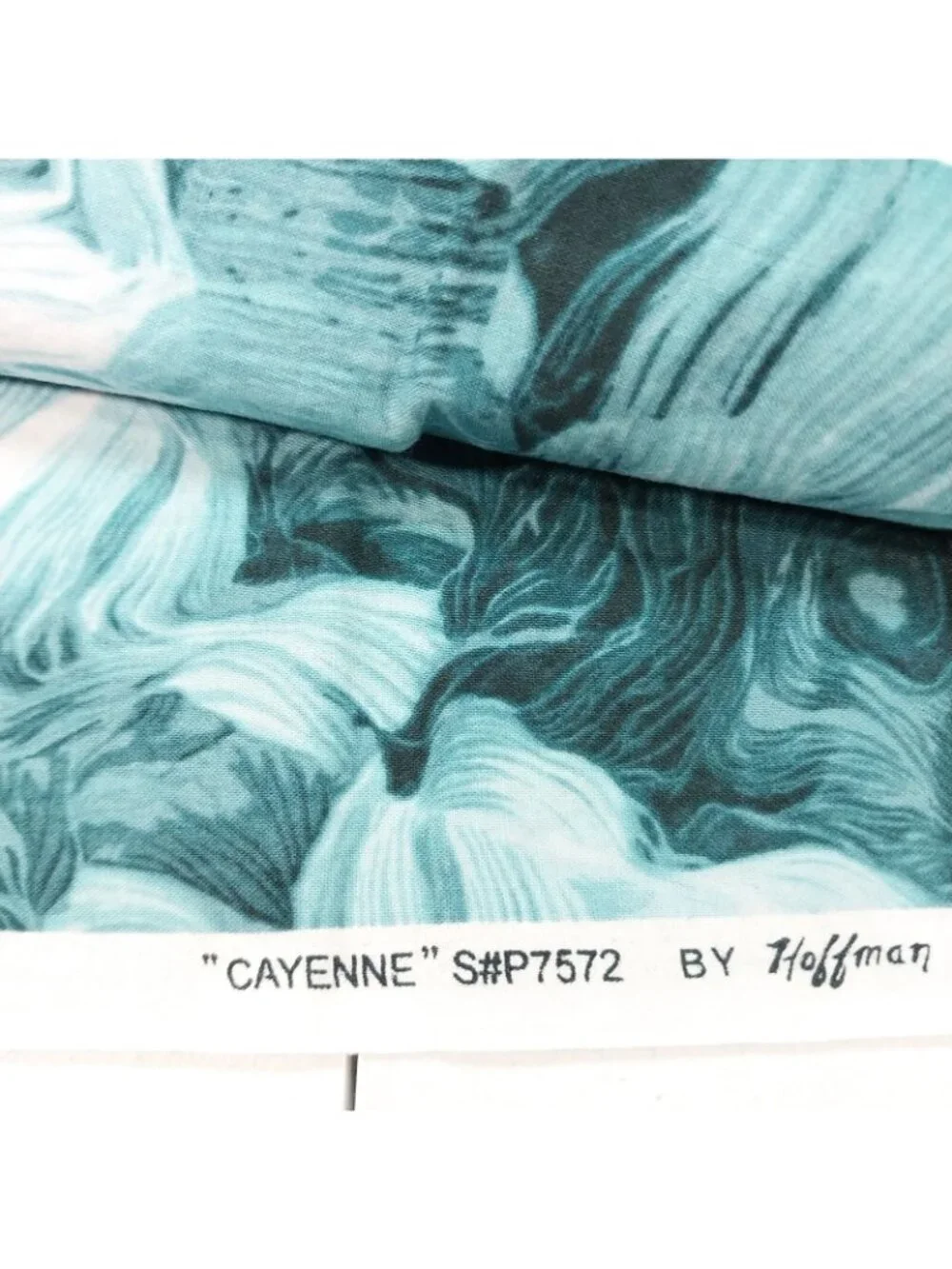 1yd Cayenne P7572 Dark Teal Tonal Blender Hoffman Fabrics Abstract
